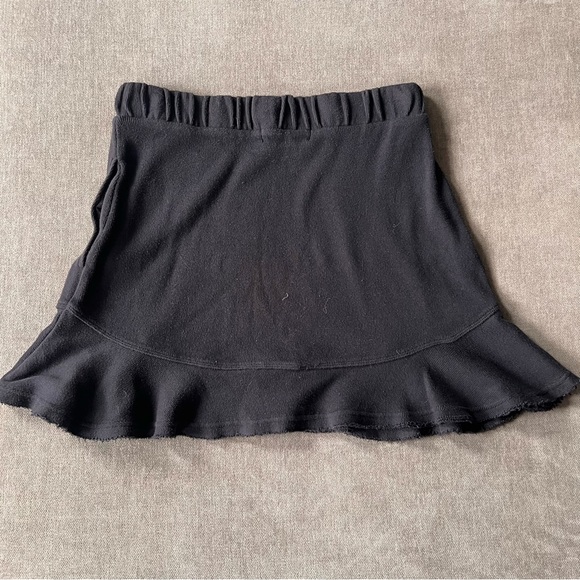 FP Beach Social Ruffle Knit Mini Skirt Black XL - Picture 4 of 5